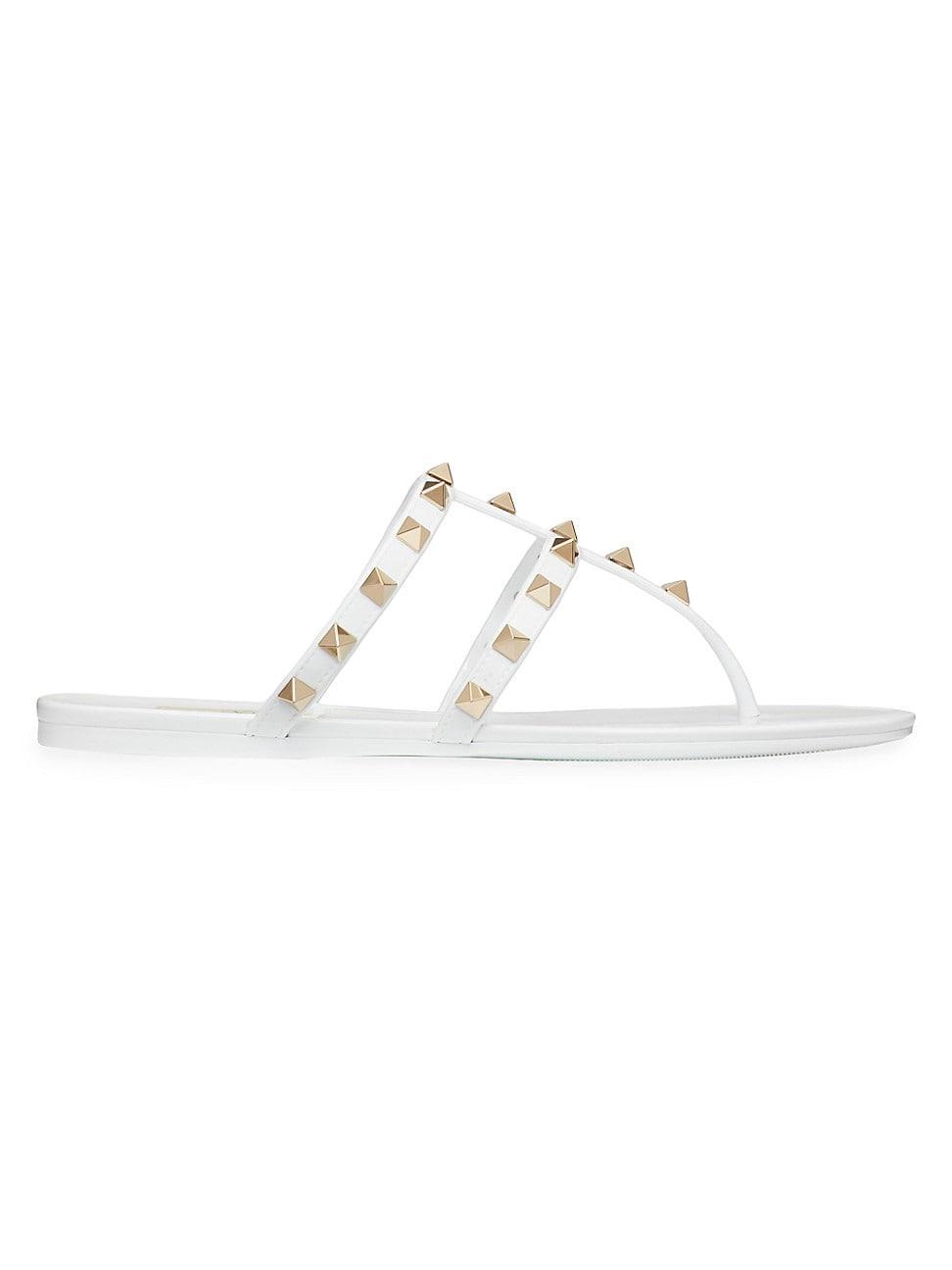 Valentino Garavani Womens Slip On Thong Embellished Sandals Product Image