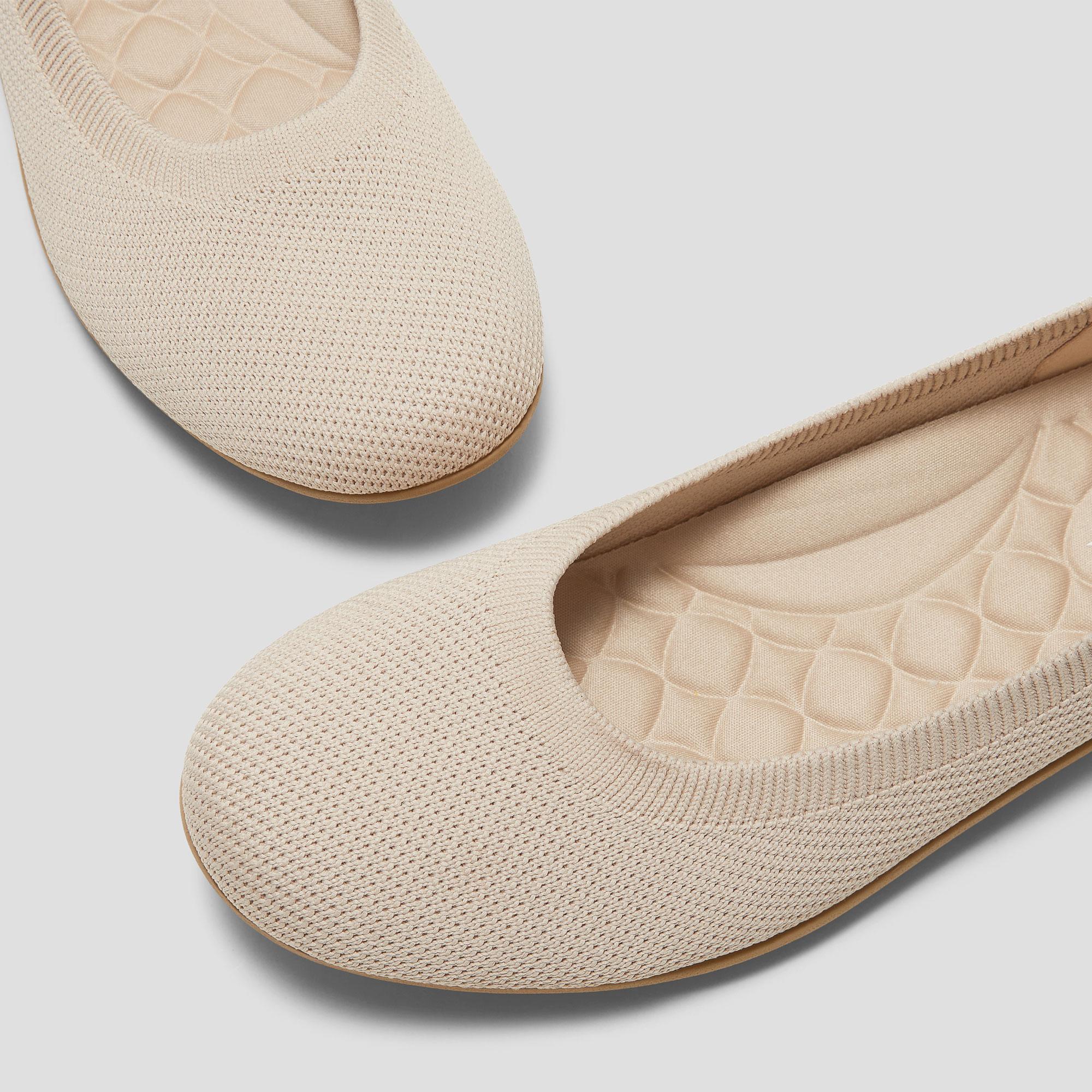Water-Repellent Round-Toe Walking Flats (Claire Walker) Product Image