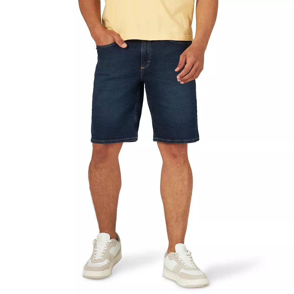 Men's Wrangler 10.5" Regular-Fit Jean Shorts, Size: 33 REG, Dark Blue Product Image