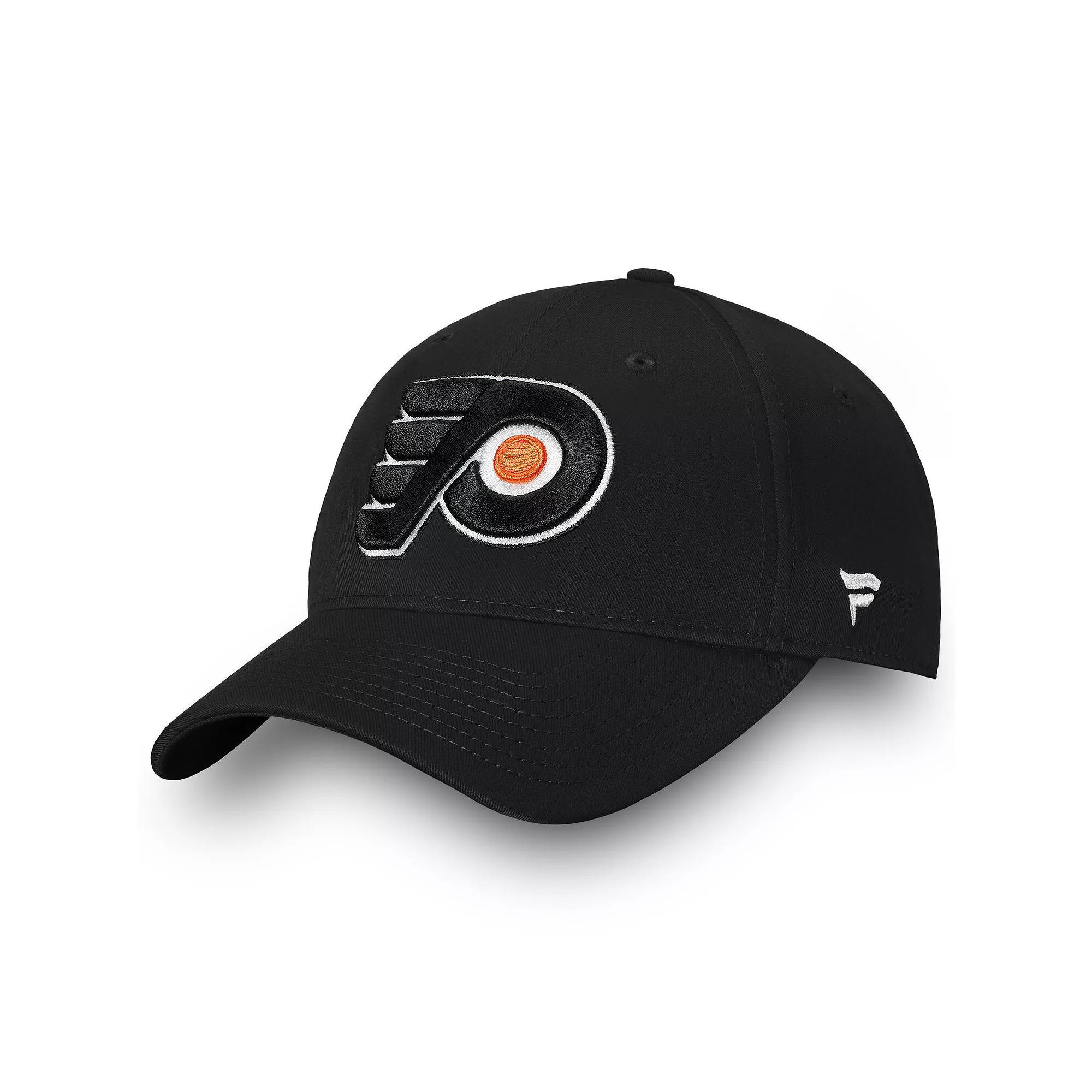 Mens Fanatics Branded Black Philadelphia Flyers Core Adjustable Hat Product Image