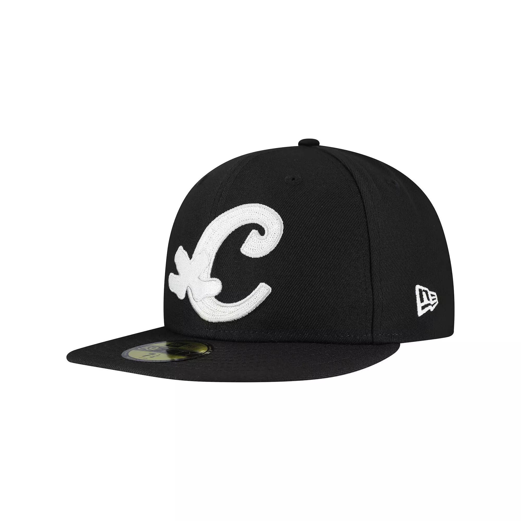 Men's New Era Black Chicago White Sox  Duo Logo 2.0 59FIFTY Fitted Hat, Size: 7 3/8 Product Image