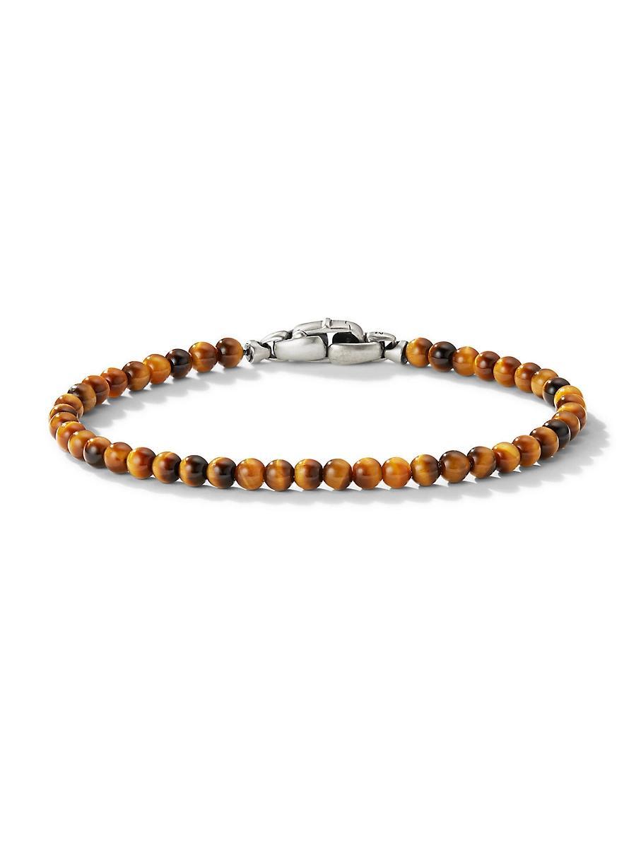 Mens Spiritual Beads Bracelet in Tigers Eye Product Image