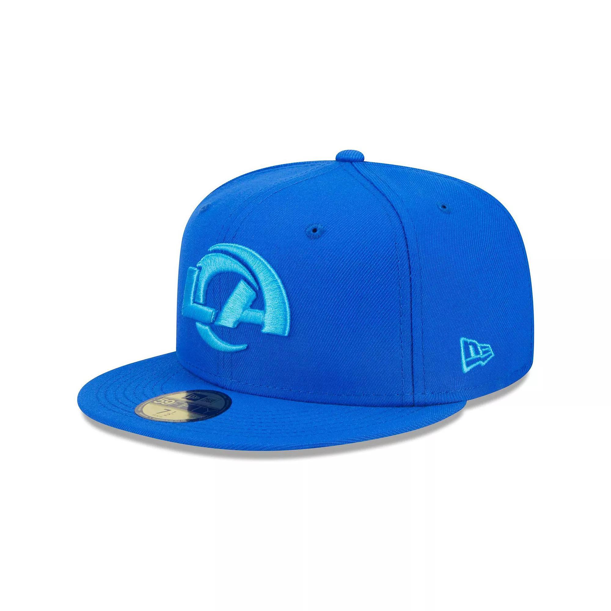 Men's New Era Royal Los Angeles Rams Monocamo 59FIFTY Fitted Hat, Size: 7 1/4, Blue Product Image