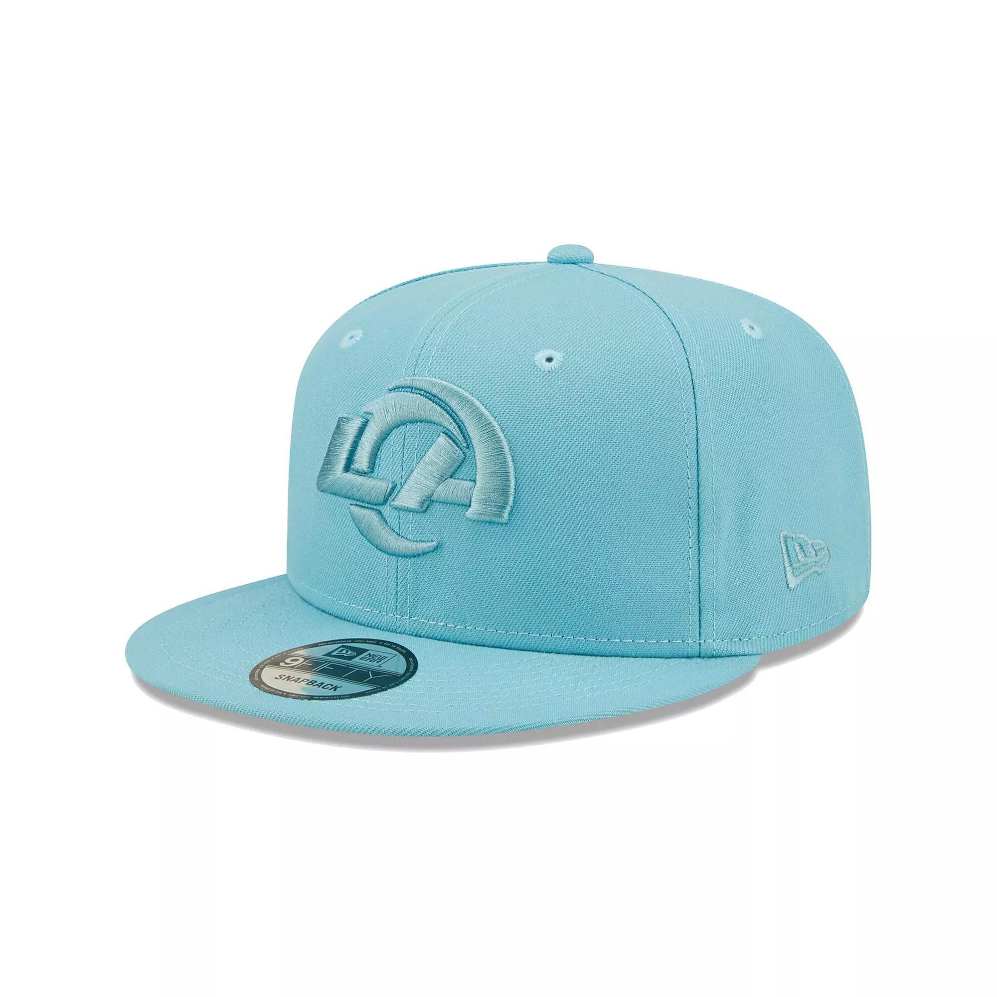 Men's New Era Aqua Los Angeles Rams Color Pack 9FIFTY Snapback Hat, Turquoise A Product Image