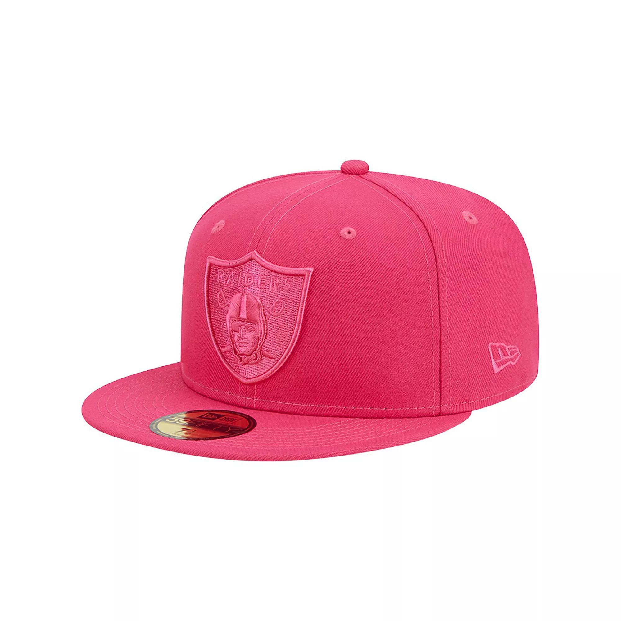 Men's New Era Pink Las Vegas Raiders Color Pack 59FIFTY Fitted Hat, Size: 7 3/4, Lvr Pink Product Image