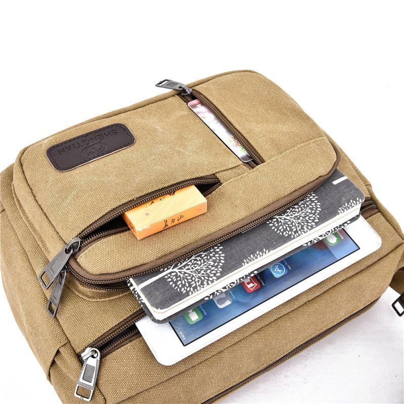 Canvas Plain Crossbody Bag Product Image