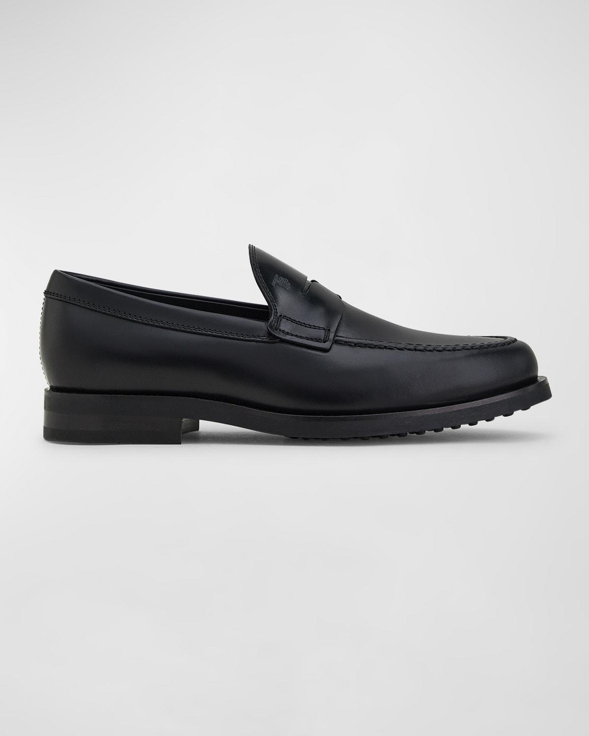 Mens Penny Leather Slip-On Loafers Product Image