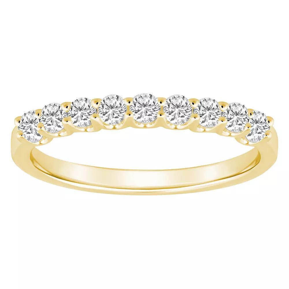 Alyson Layne 14k Gold 1/2 Carat T.W. Diamond Wedding Band, Women's, Size: 7.50, Yellow Product Image