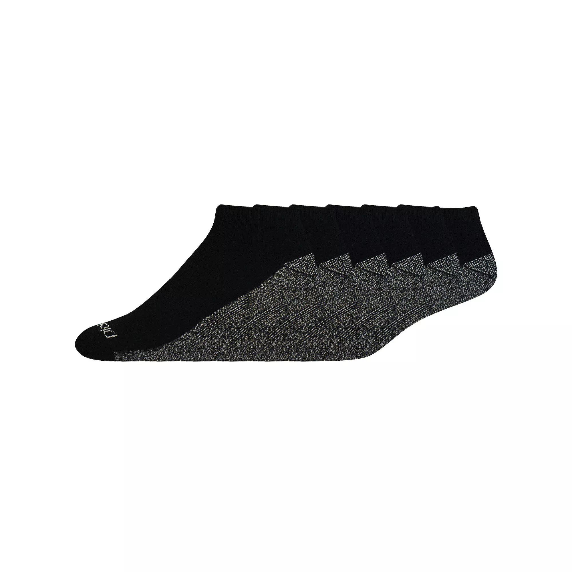 Men's Dickies 6-pack Work Dri-Tech Moisture Control No Show Socks, Size: 6-12, Black Product Image