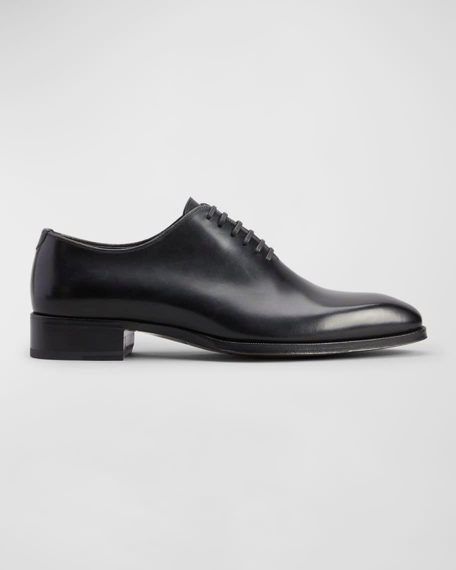 Mens Elkan Burnished Leather Oxfords Product Image