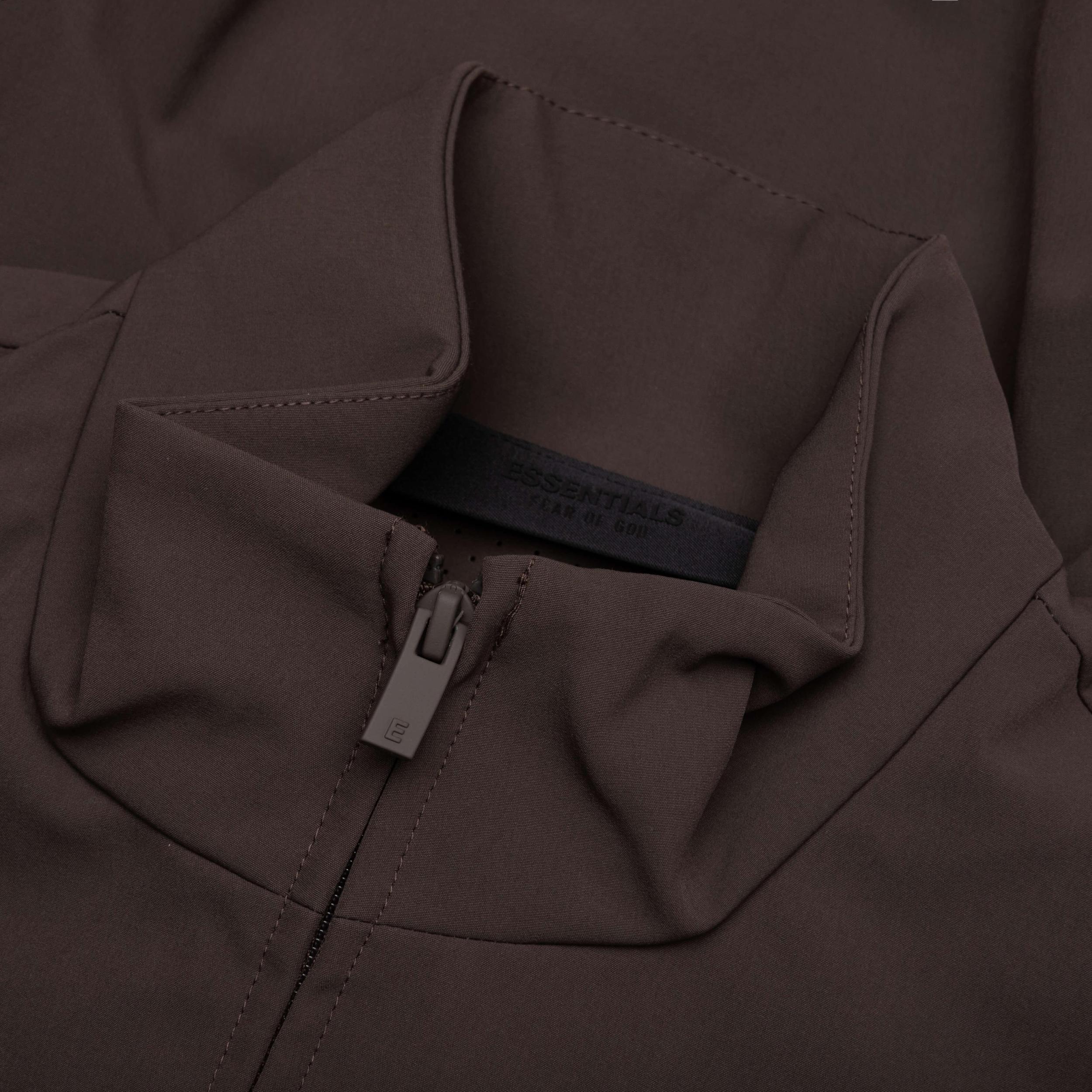 Bonded Nylon Bomber Jacket - Brown Male Product Image