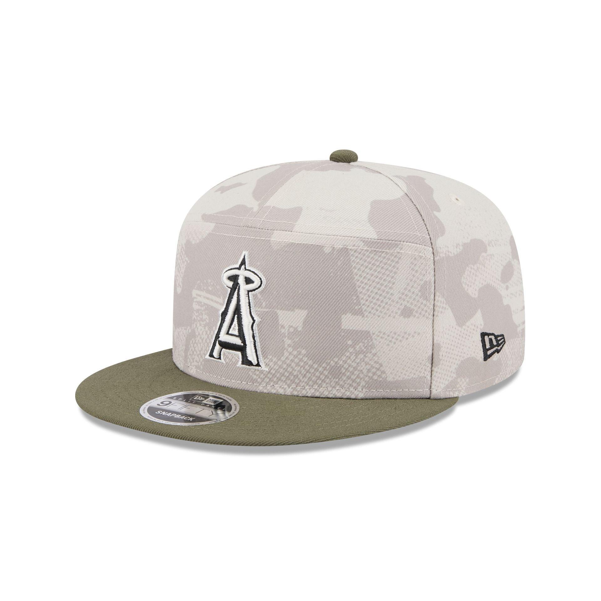 Los Angeles Angels Armed Forces Day 2025 Split Panel 9FIFTY Snapback Hat Male Product Image
