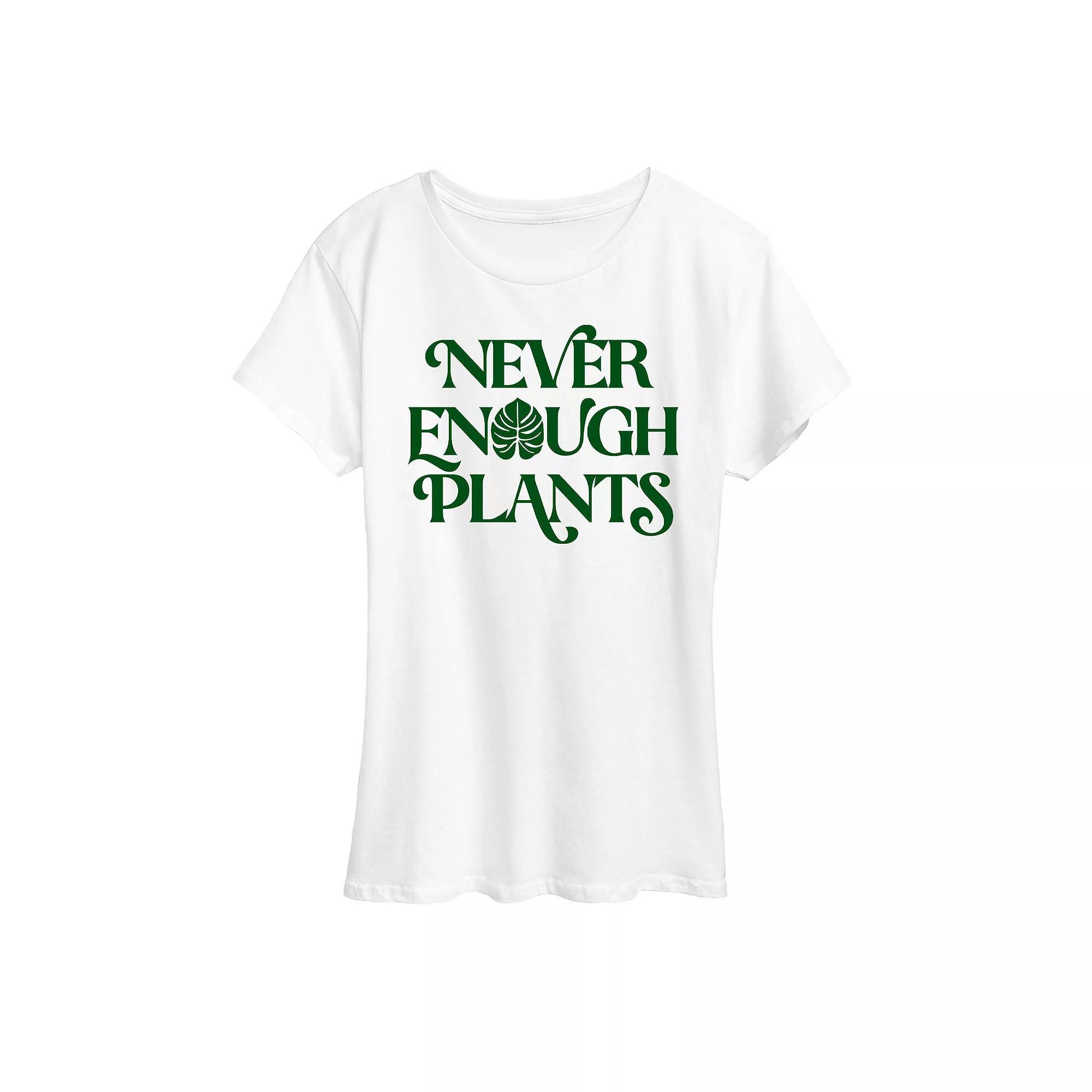 Womens Never Enough Plants Graphic Tee Product Image