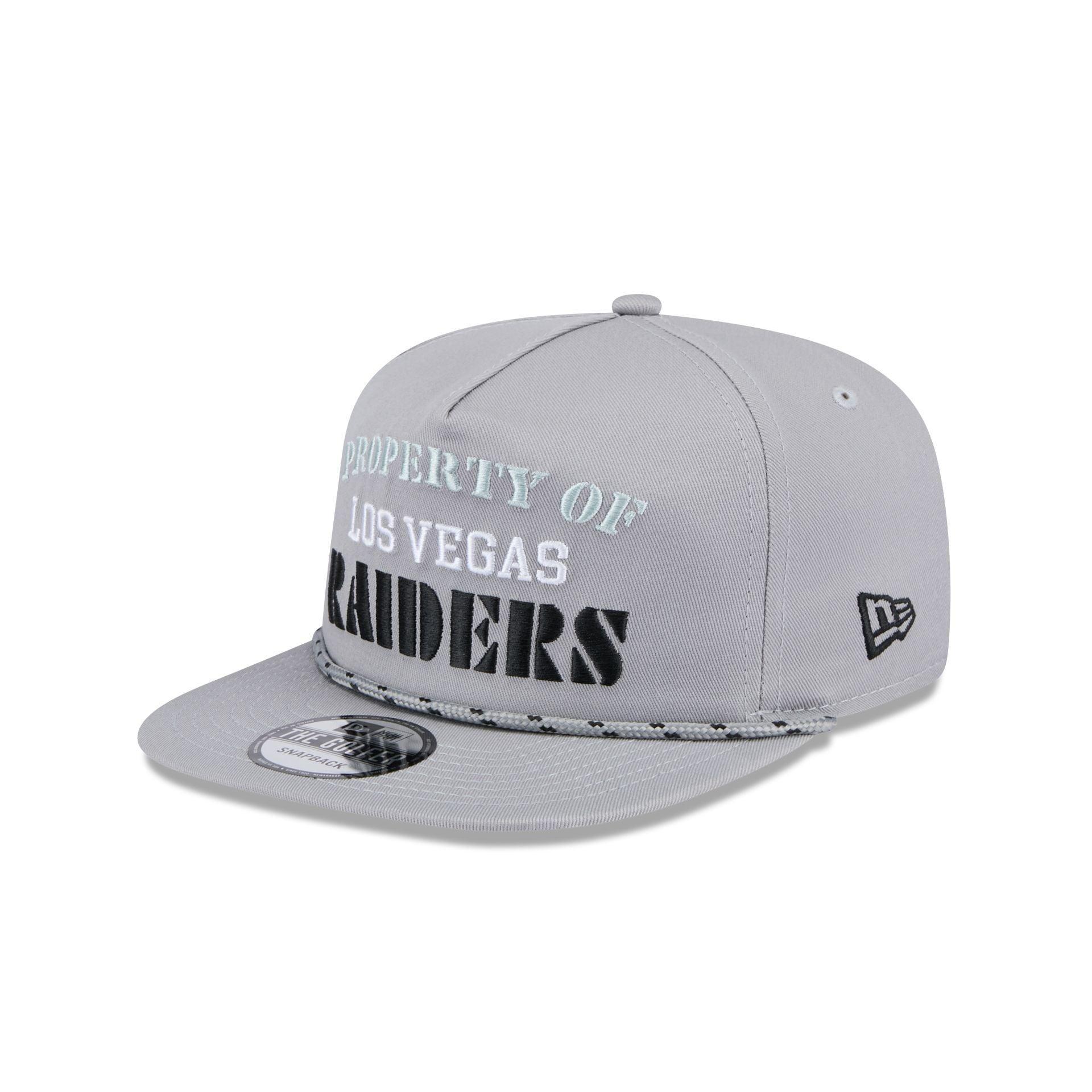 Las Vegas Raiders Vintage Gray Rope Golfer Hat Male Product Image