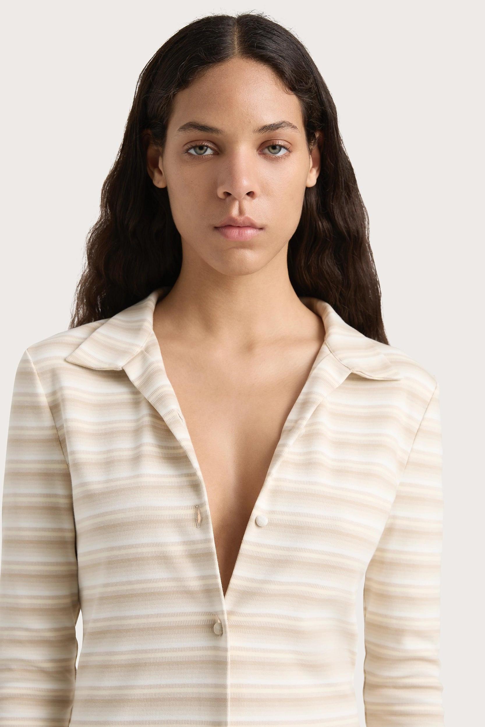 Tiesse Shirt Cream Stripe Product Image