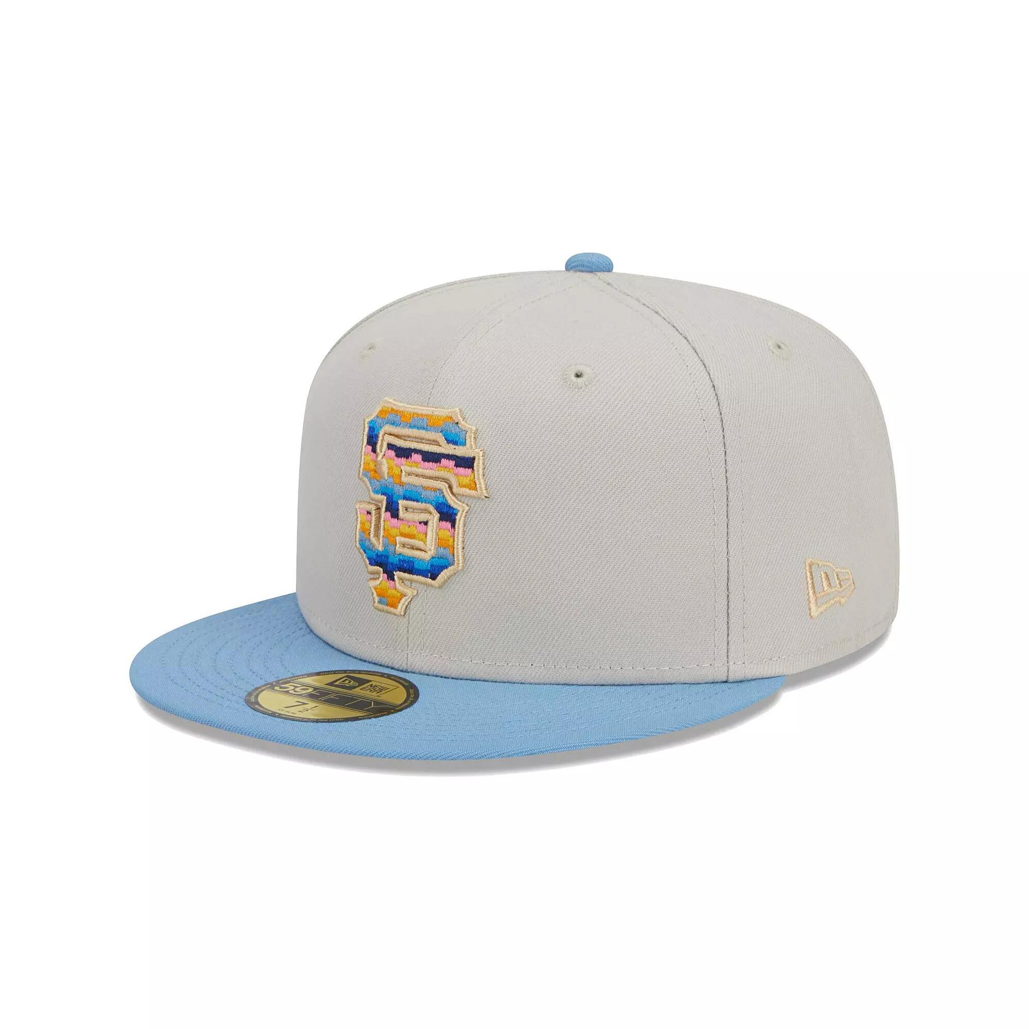 Men's New Era Natural San Francisco Giants Beach Front 59FIFTY Fitted Hat, Size: 8, Beige Product Image
