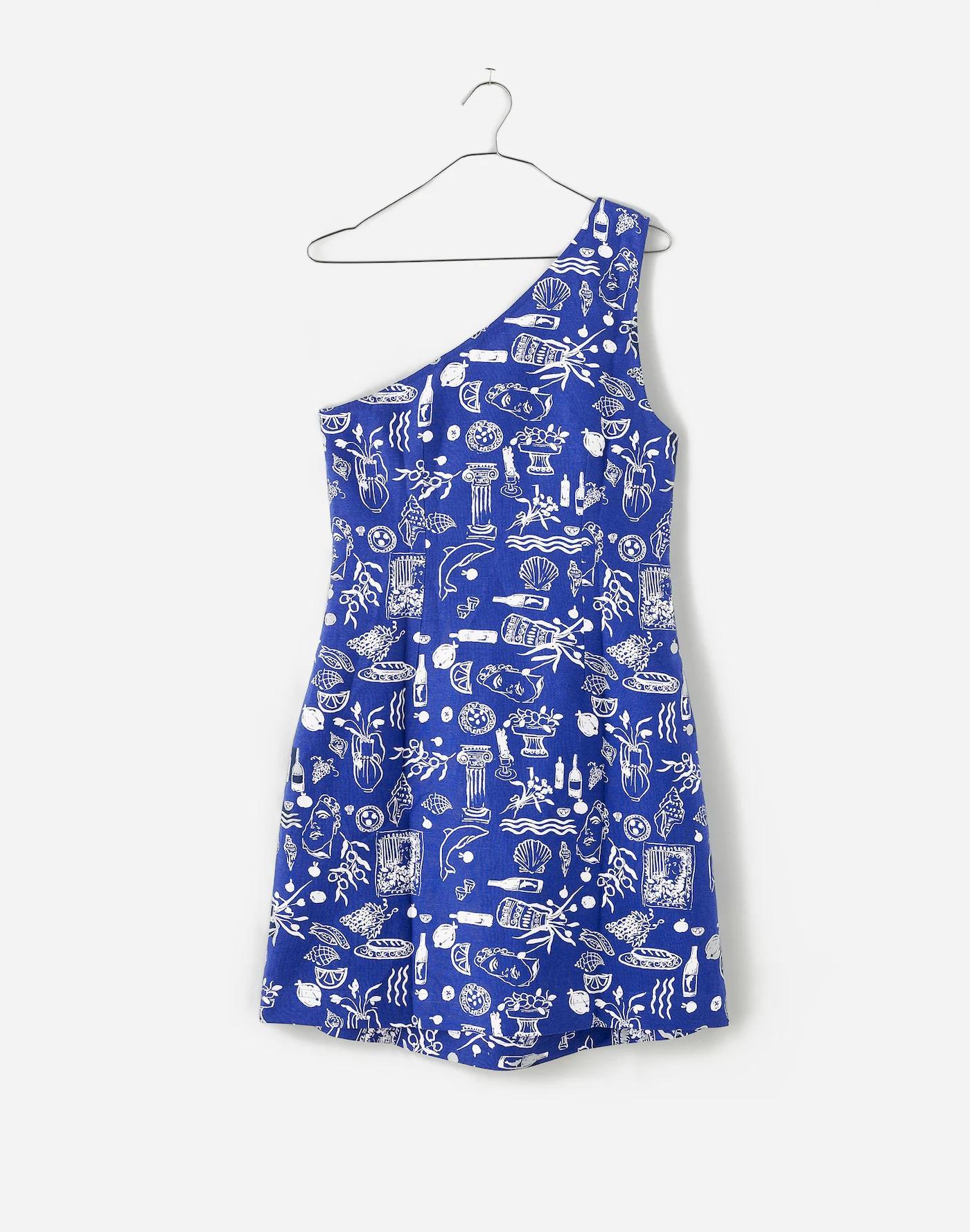 Madewell x Lisa Says Gah! One-Shoulder Mini Dress Product Image