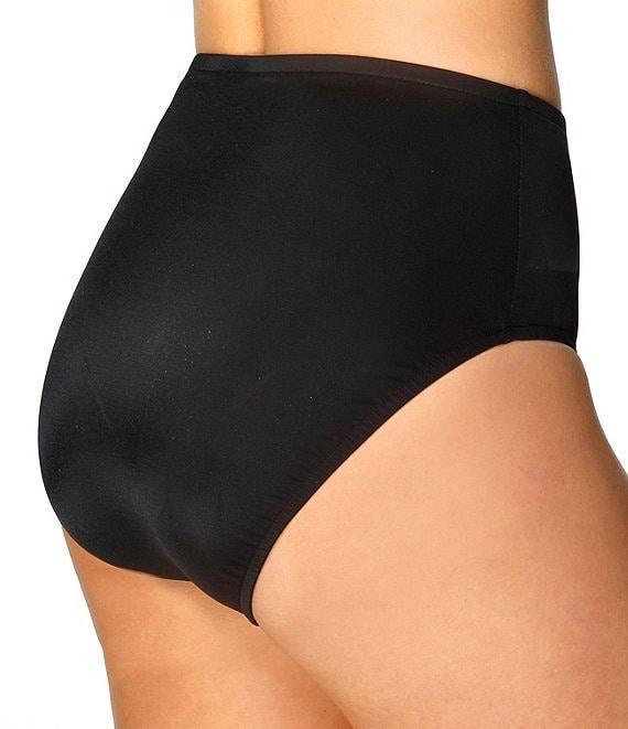 Womens Solid Basic High-Waist Bikini Bottom Product Image