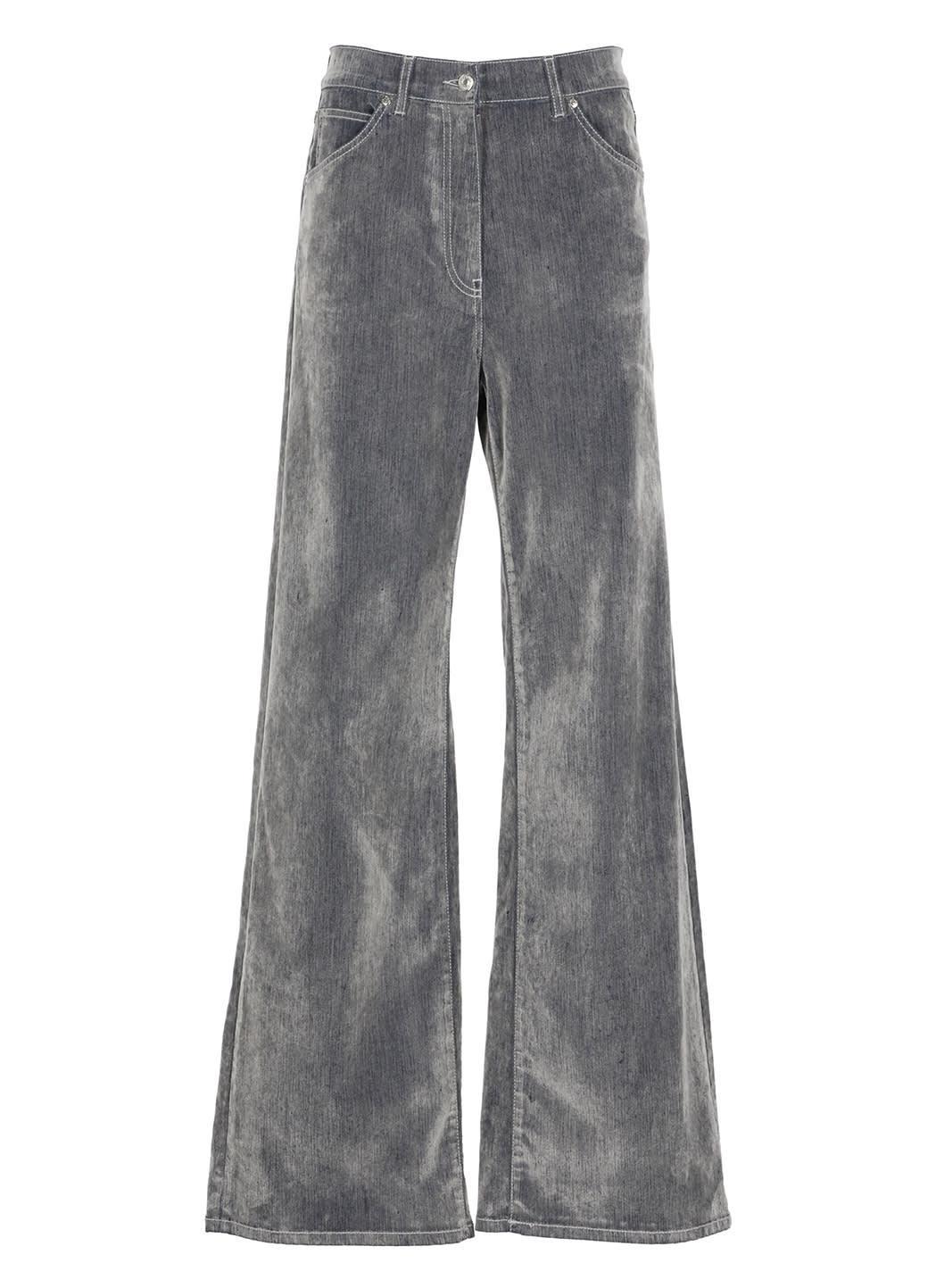 MSGM Pants In Gray Product Image