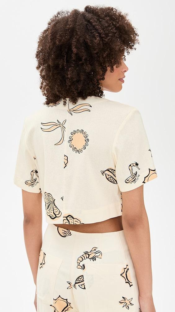 Dress To Shirt In Low Tide Print | Shopbop Product Image