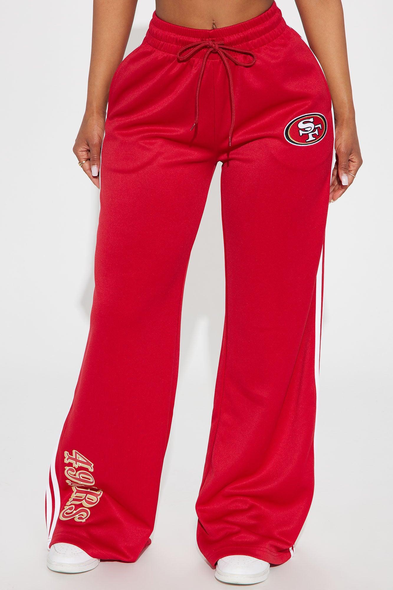 Niner Nation Wide Leg Pant - Red Female Product Image