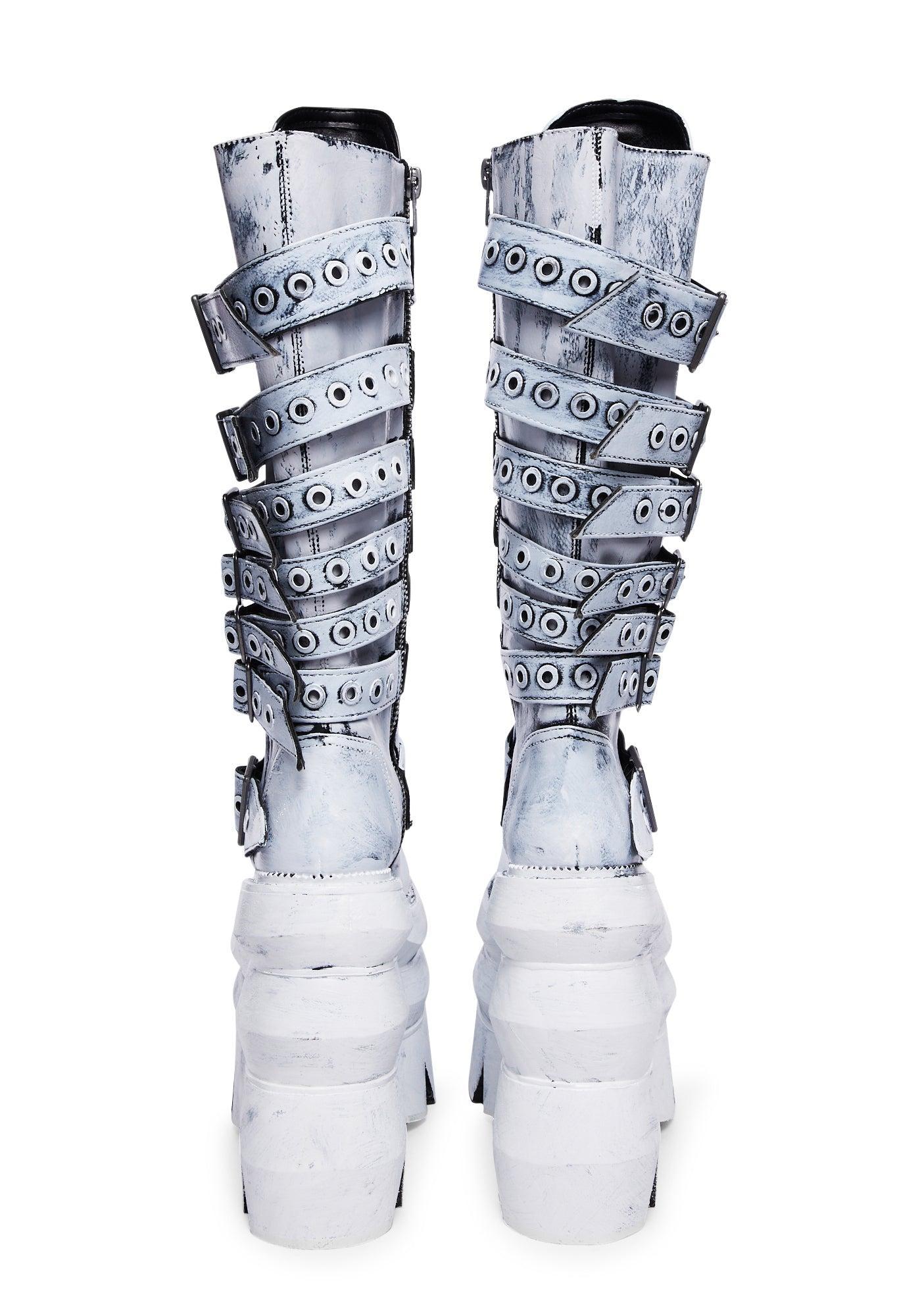 Never A Sellout Platform Boots - White Male Product Image
