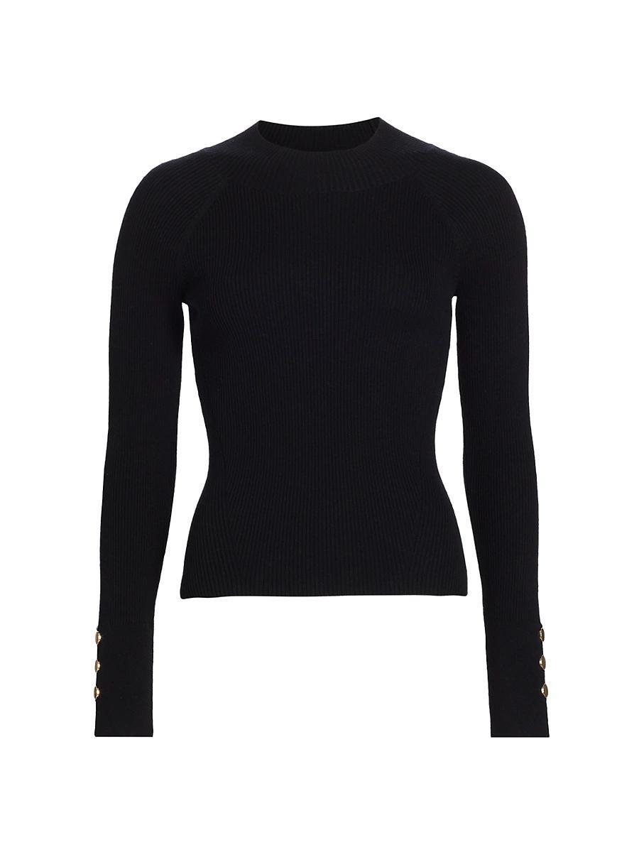 Derek Lam 10 Crosby Kassandra Ribbed Mock Neck Top Product Image