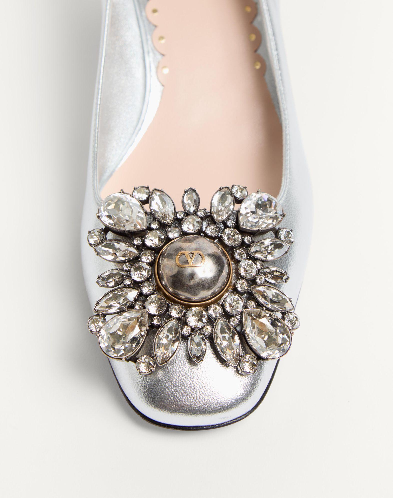 Preshoes Pumps In Laminated Nappa With 45Mm Crystals Product Image