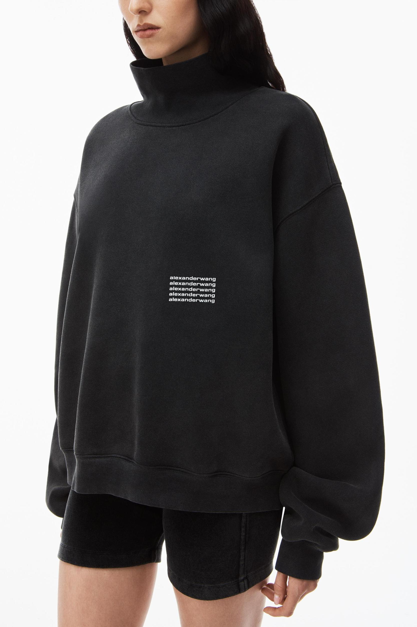 Unisex High Neck Sweatshirt In Dense Fleece  Product Image