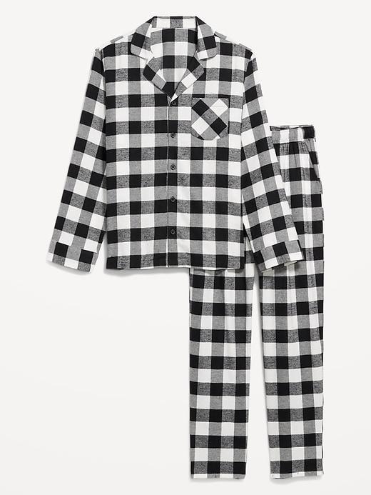 Printed Flannel Pajama Set for Men Product Image