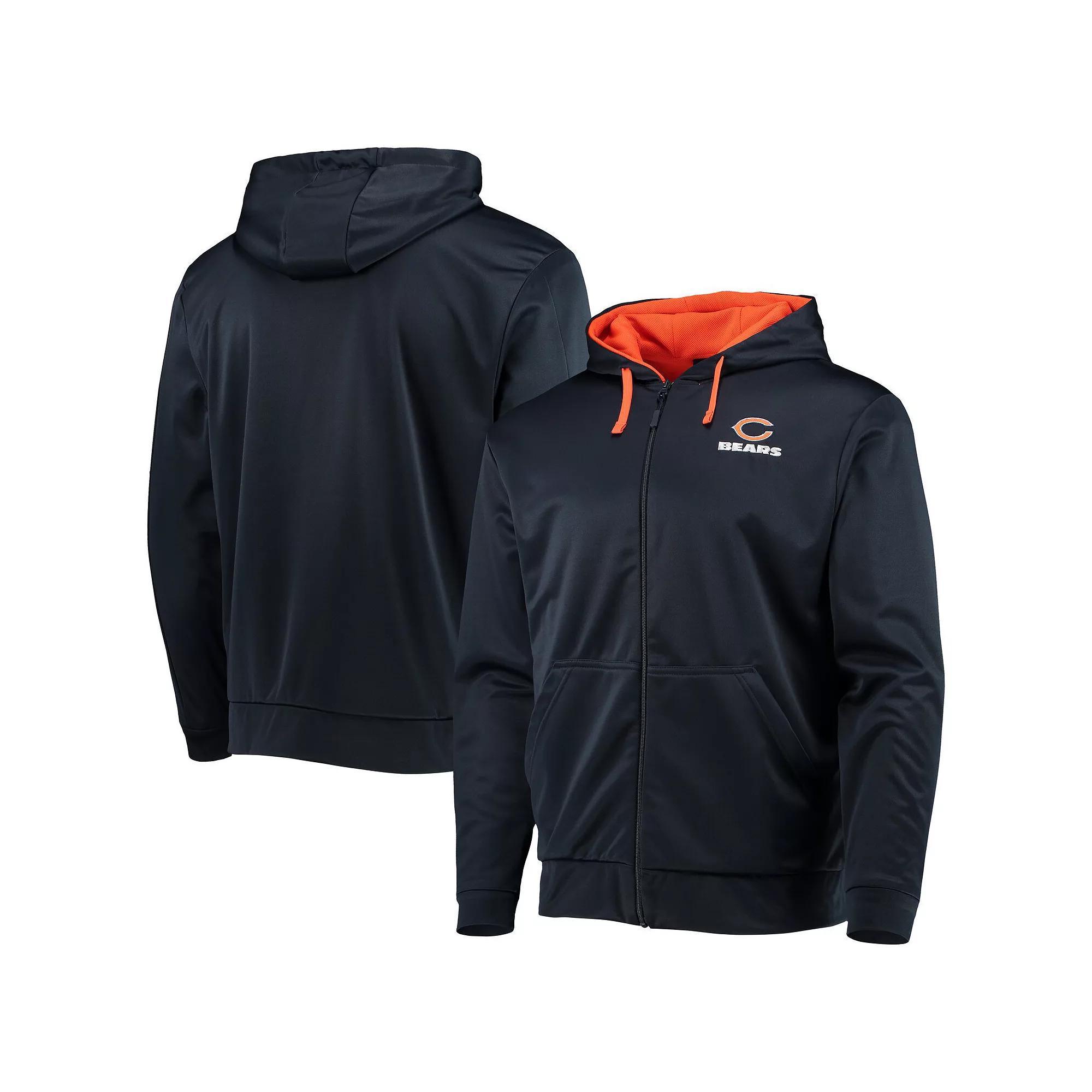 Men's Dunbrooke Navy/Orange Chicago Bears Apprentice Full-Zip Hoodie, Size: Large, Blue Product Image