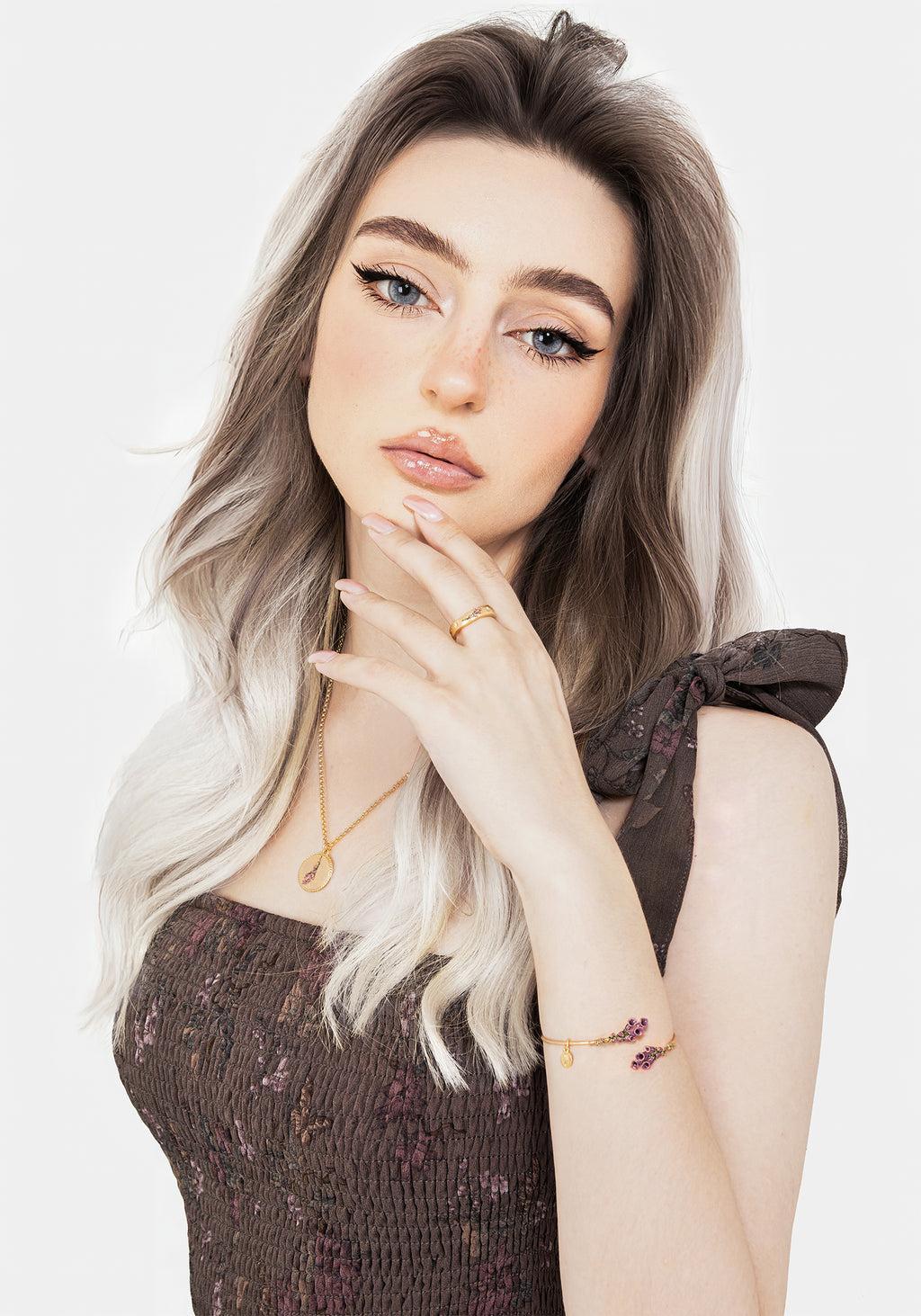 Cyrus Moth Charm Hoop Earrings Product Image