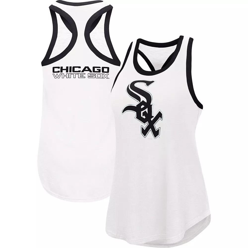 Women's G-III 4Her by Carl Banks White Chicago White Sox Tater Tank Top, Size: Small Product Image