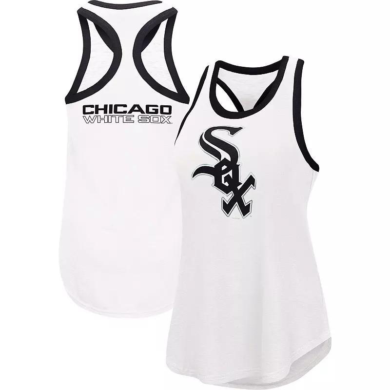 Women's G-III 4Her by Carl Banks White Chicago White Sox Tater Tank Top, Size: Small Product Image
