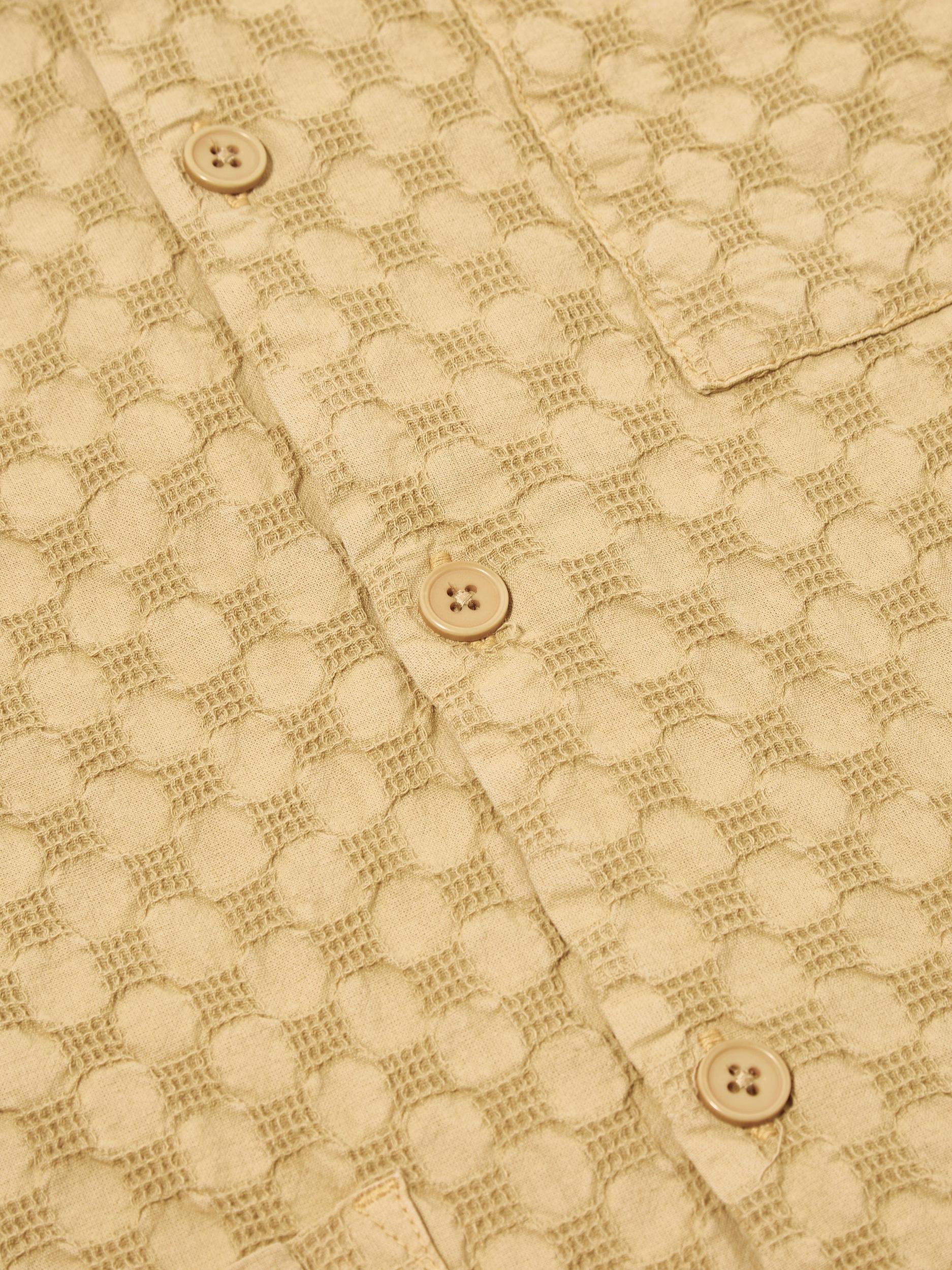 Universal Works Island Shirt in Camel Dot Waffle Product Image
