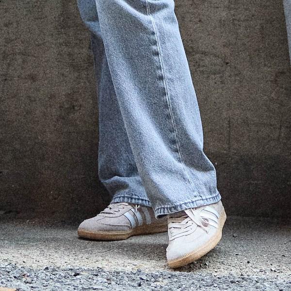 adidas Samba OG Sneaker in Sand Strata/Sky Tint at Nordstrom, Size 10.5 Women's Product Image