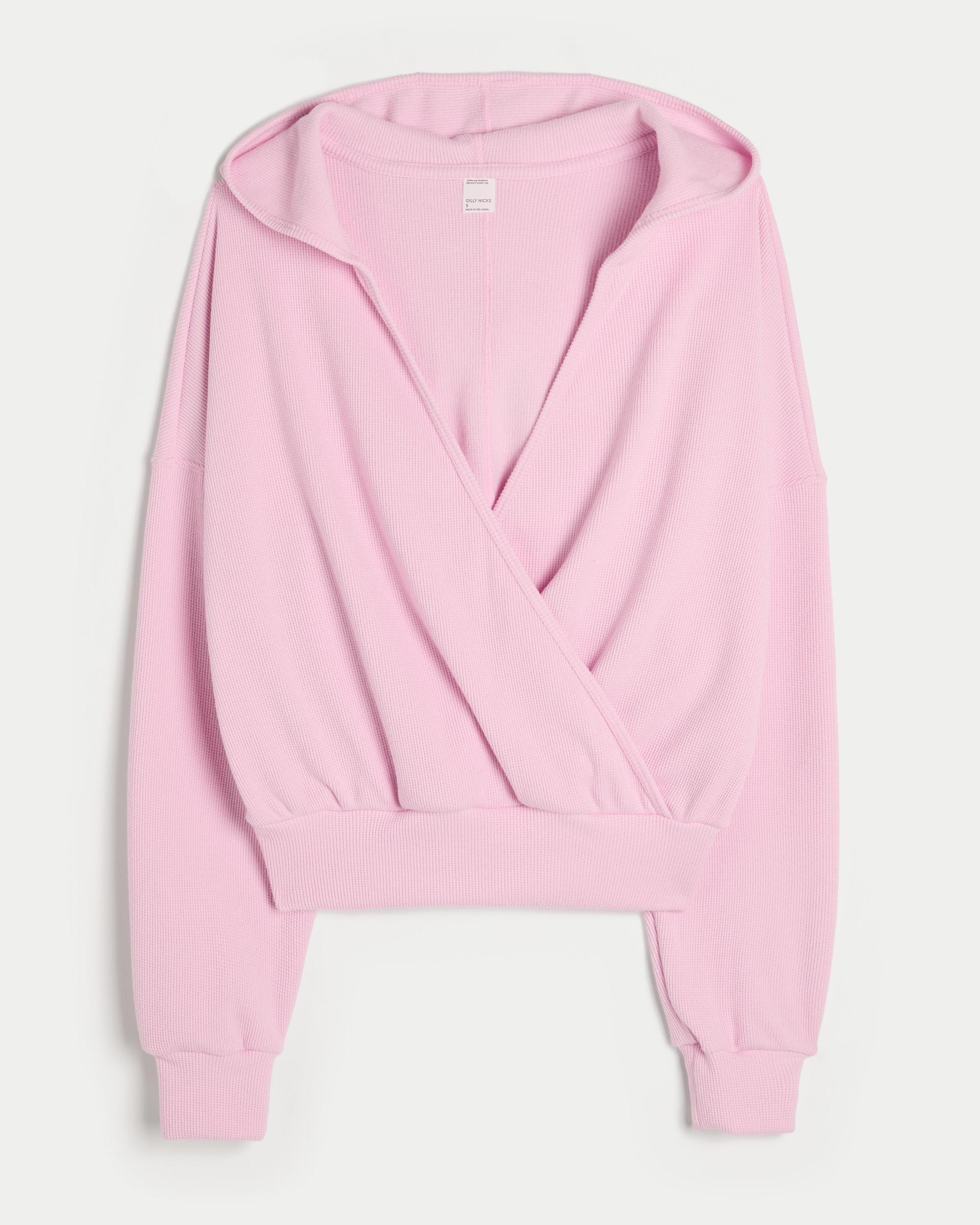 Gilly Hicks Cozy Waffle Wrap Hoodie Product Image