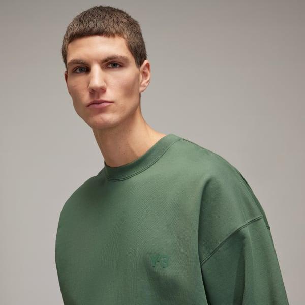 adidas Y-3 French Terry Crew Sweater Black S Mens Product Image