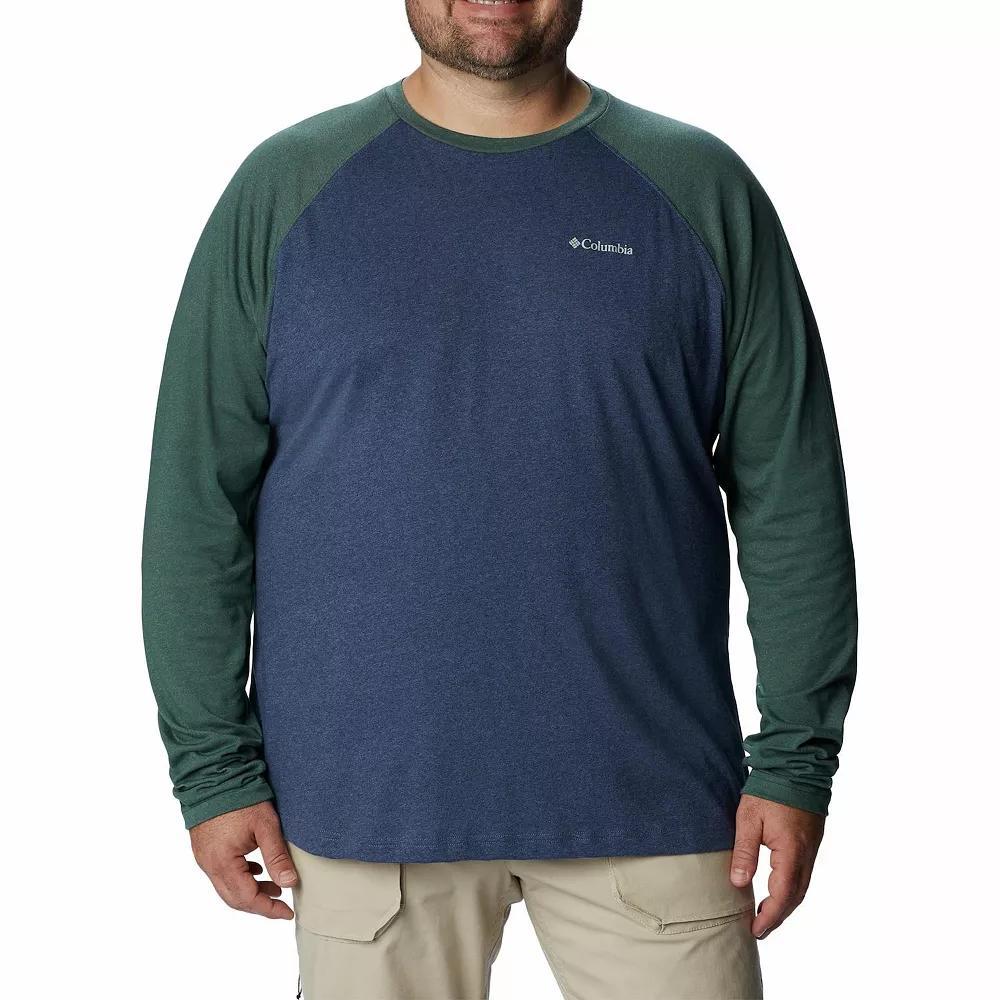 Big & Tall Columbia Thistletown Hills Raglan Tee, Mens Spruce Grey Product Image
