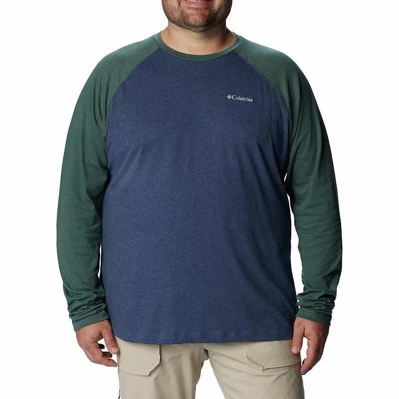 Big & Tall Columbia Thistletown Hills Raglan Tee, Mens Spruce Grey Product Image