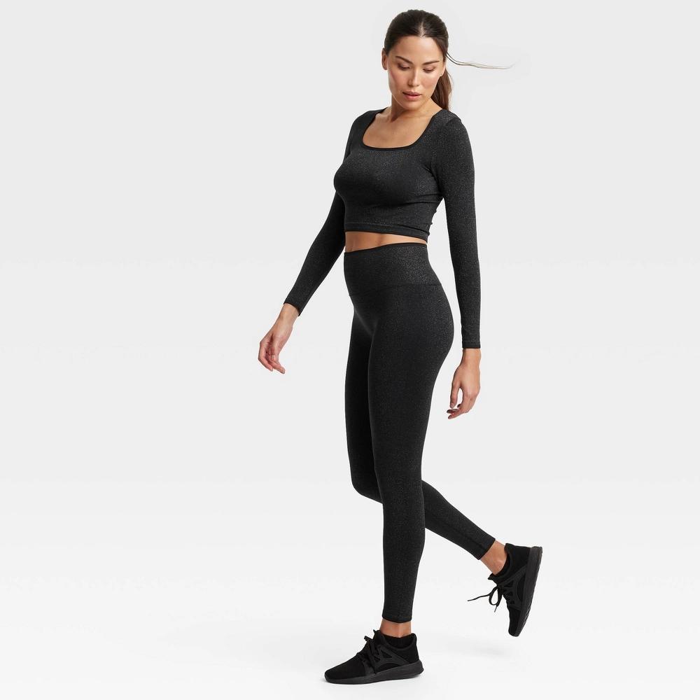 Women's Lurex Seamless High-Rise Leggings - All In Motion™ Product Image