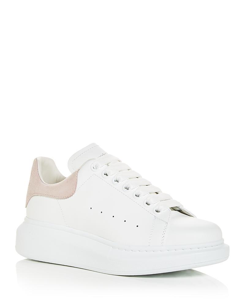 McQueen Womens Oversized Suede Heel Detail Sneakers Product Image
