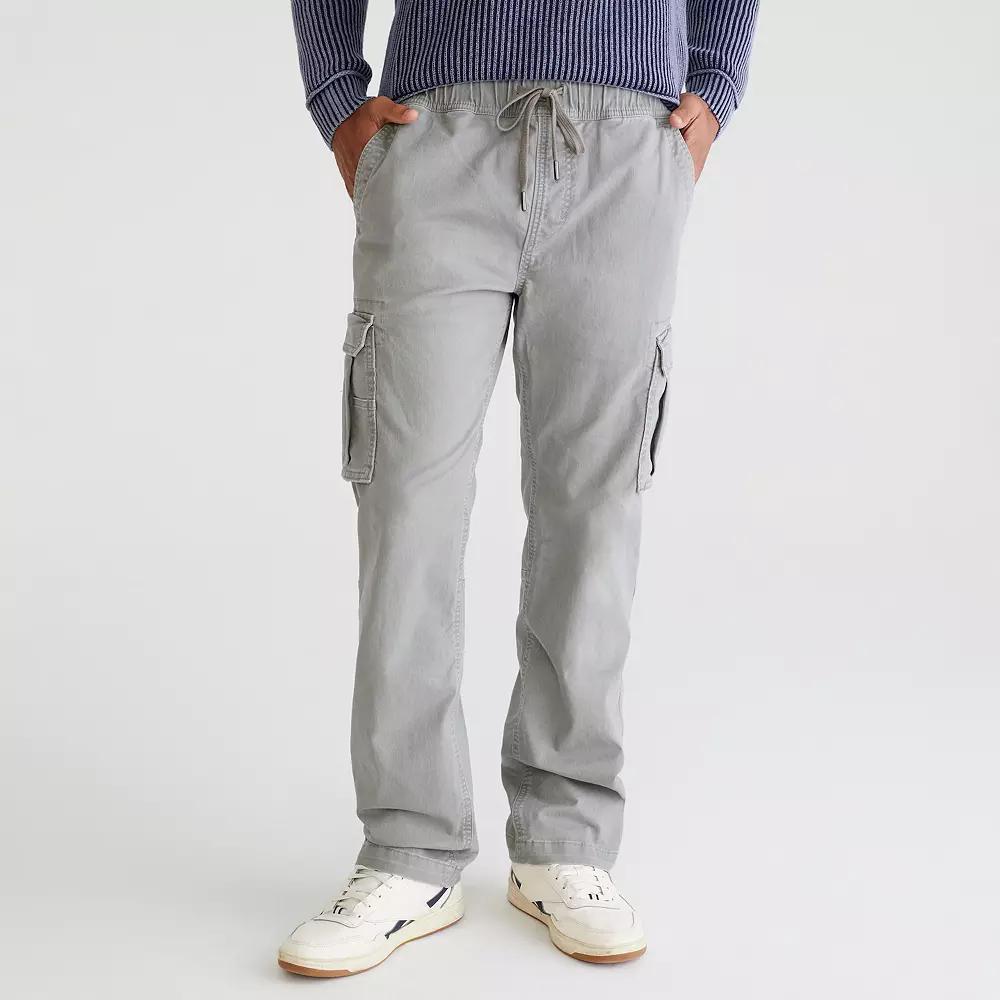 Men's Aeropostale Straight-Leg Cargo Jeans, Size: Large, Moon Blue Product Image