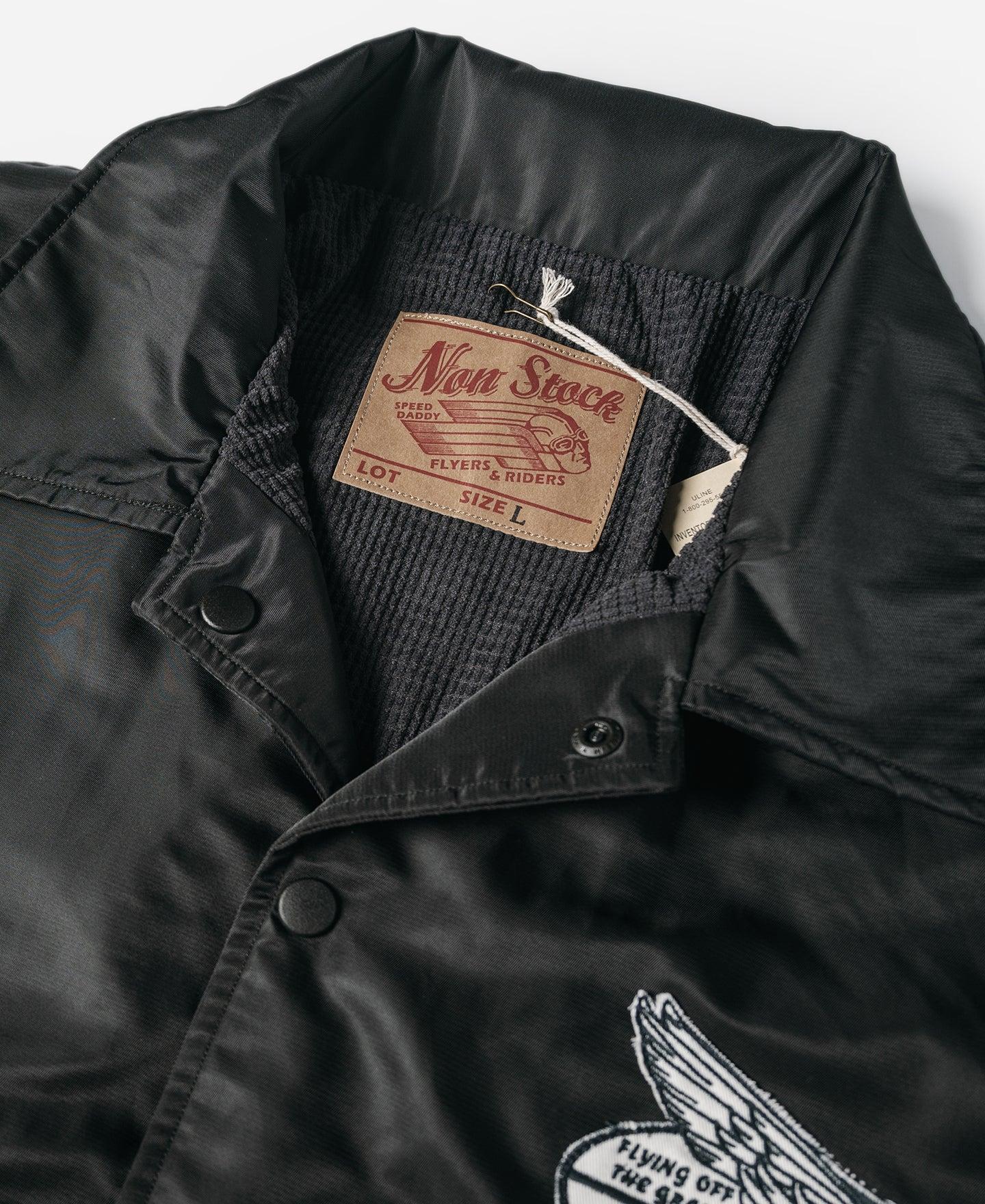 Logo-Appliqued Nylon Coach Jacket - Black Product Image