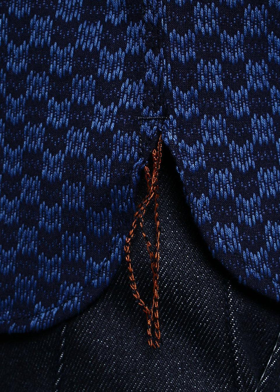 Work Shirt // Indigo Sashiko Wavy Check Product Image
