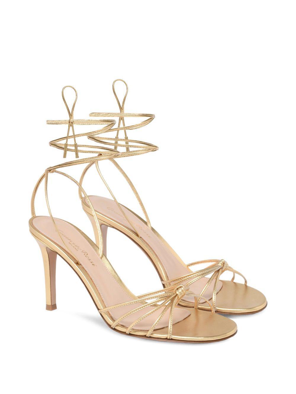 knot-detail lace-up sandals Product Image