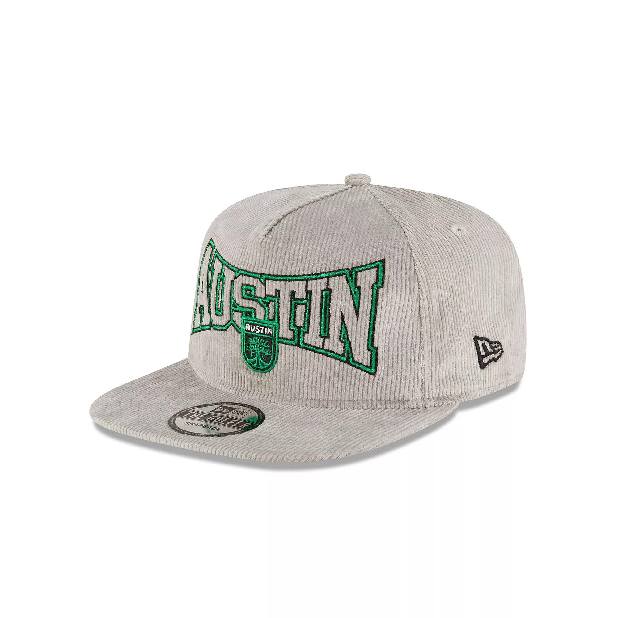 Men's New Era Gray Austin FC Corduroy Golfer Adjustable Hat, Afc Grey Product Image