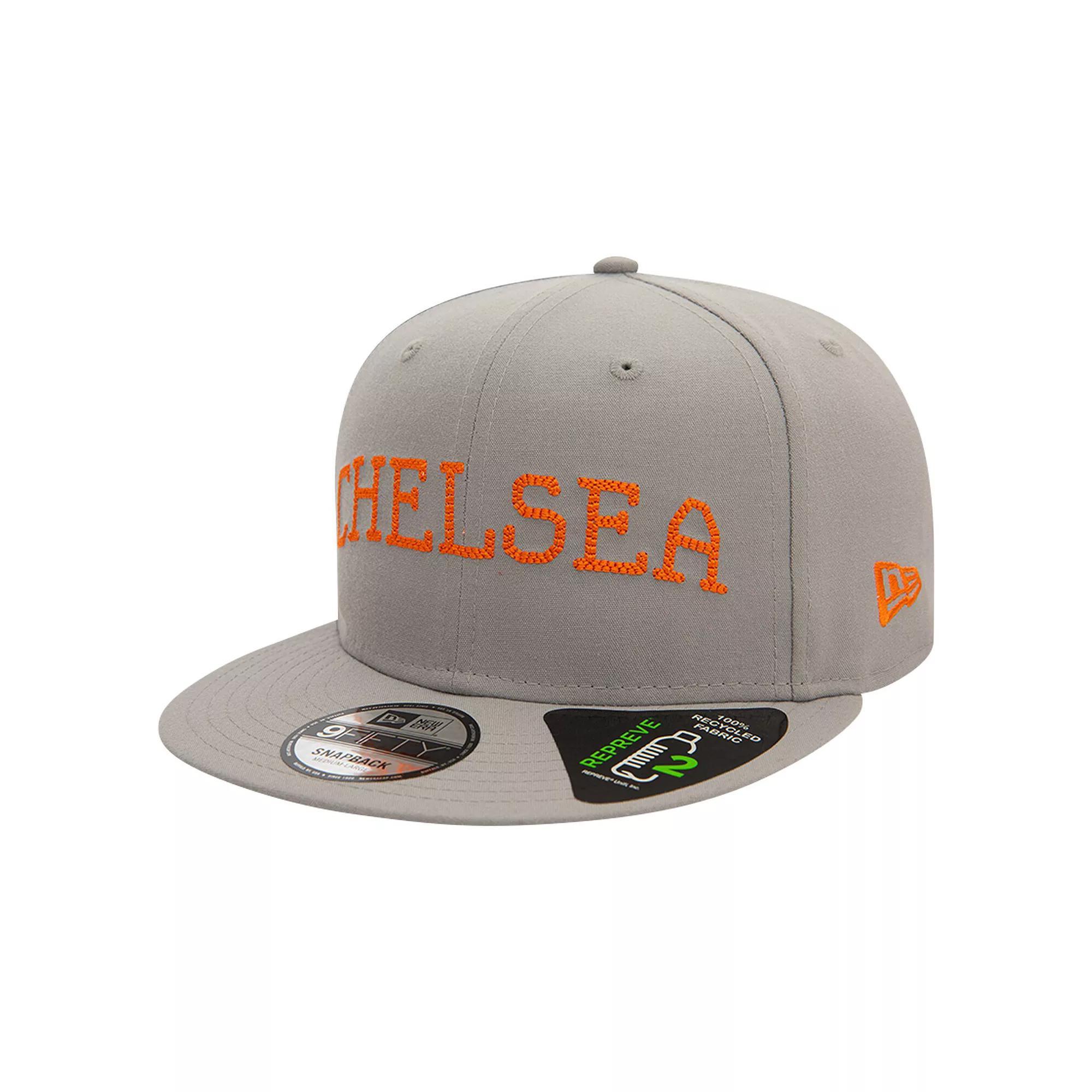 Men's New Era Gray Chelsea Repreve Chainstitch 9FIFTY Snapback Hat, Size: Medium/Large, Chl Grey Product Image
