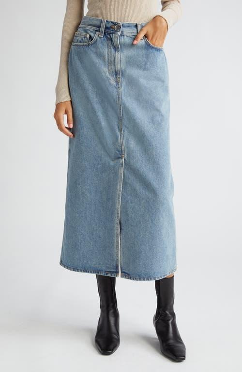 Womens Rona Denim Midi-Skirt Product Image