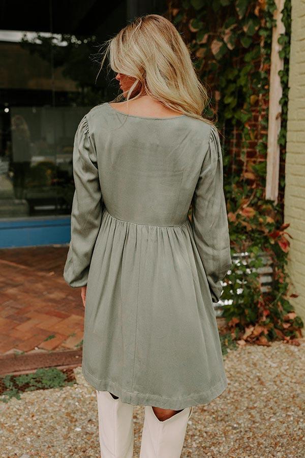Rustic Bliss Babydoll Mini Dress Product Image